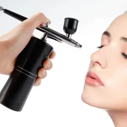 Rubyface Air brush Set, Professional Facial Makeup Airbrush Gun Kit, USB Rechargeable Air Brush Pen for Makeup Skin SPA Art Nail Painting Tattoo Manicure Cakes DIY, with 3 Capacity Cups image 3