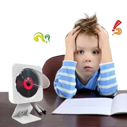 TRENDIVIBE Portable Wall Mounted CD Player with Dust Cover for Prenatal Education White image 5