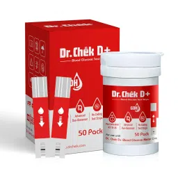 Dr. Chek D+ Blood Glucose Strips - 50 Pack image 1