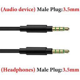 GEEKRIA Gaming Headset Extension Cable Compatible with Skullcandy Aviator 900 ANC, Turtle Beach Airlite Fit, PS4 / Xbox One Controller with 3.5mm Male to Male Headset Jack (3.3 ft / 1 m) image 2