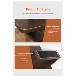 carpentray Wooden 66CM Computer Monitor Stand, Monitor Riser Desk Shelf Desktop Stand TV Laptop Riser with Keyboard Storage Desk (Walnut Finish) image 1