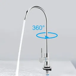 Imported RO Faucet Tap for Undersink/Water Purifiers, Stainless Steel Kitchen Sink Faucet, Chrome Reverse Osmosis Drinking Water Filter (Normal) image 3