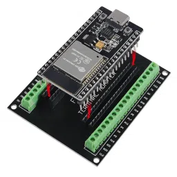 3 Set ESP32 Development Board Type C 38Pin Narrow Version WiFi + Bluetooth Microcontroller ESP-32 ESP-32S Board ESP-WROOM-32 with ESP32 Breakout Board GPIO 1 into 2 Terminal Screw Board image 5