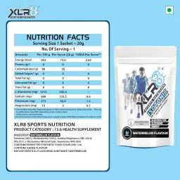 XLR8 Electrolytes Powder | Energy Drink Hydration Powder - Watermelon, 300g & Shaker | Isotonic Gym Workout & Endurance Supplement image 4