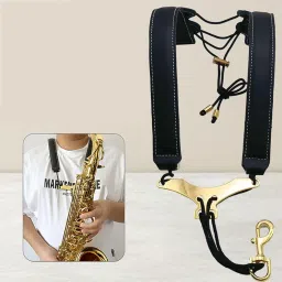 MERISHOPP Saxophone Harness Strap Ergonomic Support for Baritone Tenor Alto Saxophones Black|Musical Instruments & Gear|Wind & Woodwind|Parts & Accessories|Straps image 4