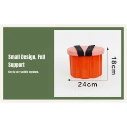 ECOMISTIQ® Farm Work Stool Easy to Carry Compact Gardening Stool for Garden Yard Picnic Height 18cm|Home & Garden |Fishing|Benches & Stools image 1