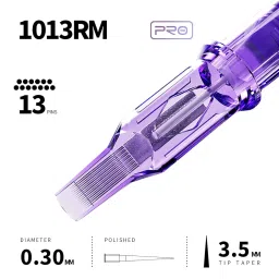 Mast Pro Tattoo Cartridges 20Pcs Disposable Needles Curved Magnum 1013RM image 3