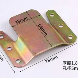 UNIQUELLA 6 Pcs Gold L Shape Jointer Sofa Connectors Furniture Bracket Metal Sofa Interlocking Sofa Bracket with Mounting Screws image 5