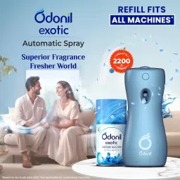 DABUR Odonil Exotic Automatic Spray - 225Ml | Machine + 1 Refill | Ocean Breeze | 2X Long Lasting | 2200 Sprays Guaranteed | Lasts Upto 60 Days image 1