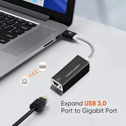 CableCreation USB to Ethernet Adapter, USBA to RJ45 1000 Mbps Gigabit Network Adapter for PC, Windows, Mac, Aluminum image 1