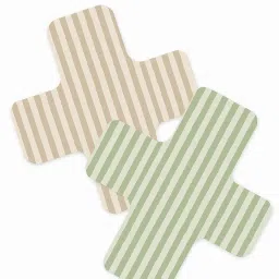 Värde® 2 PC Double Layer Roti Wrap/Chapati Cover–Premium Cotton Cloth for Roti, Paratha, Phulka, Hot Case | Kitchen Chapati Cloth with Flaps | Soft & Durable Cotton Seed Fabric (Green&Beige,Pack of 2) image 1