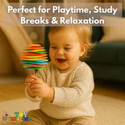 Toy Imagine Candy Flower Fidget Spinner Toy for Kids – BIS Certified Spinning Lollipop Floater Ball with Magic FlipSphere Action | Small Sensory Spring Toy for Boys & Girls Ages 3+ image 5