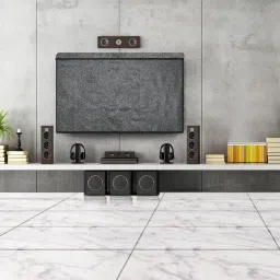 The Furnishing Tree Dustproof PVC LED TV Cover Suitable for All Models of 43 Inch TV Sand Pattern Grey image 1