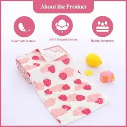 TONY STARK Muslin Cotton Face Towels for Newborn Baby Extra Soft Hankies Reusable Napkins for Infants Toddlers (Big Napkin - 3 Pieces) image 3