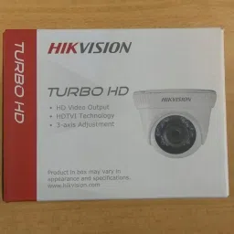 HIKVISION Wired 1080p HD 2MP Security Camera, White image 1