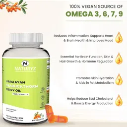 Naturyz Himalayan Seabuckthorn Berry Oil Capsules (60) image 2