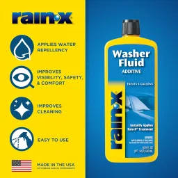 Rain-X 2-in-1 Windshield Washer Fluid & Water-Repellent (500 ml) | Car Windshield Cleaner Liquid | Wiper Cleaning Liquid for Car | Windscreen Washer for Clear Visibility image 2