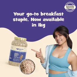 Nourish You Rolled Oats 1 kg - Diet Food | 100% Wholegrain | Best for Weight Management | High Fibre Breakfast | Rich in Protein | Healthy Breakfast | No Dust and Powder | Jumbo Oats image 3