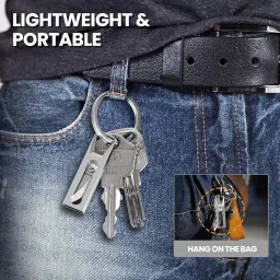 Keychain Tools, Pocket Compact Tool for Opening Packages, Essential for Outdoor Adventurers and Travelers, Durable Keychain Tool image 1