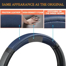 SOULWIT Headband Cover for Sony WH-XB910N, WHXB910 Extra BASS Noise Cancelling Headphones (Do Not Fit WH-XB900N), Replacement Headstrap Pad Repair Part - Navy Blue image 2