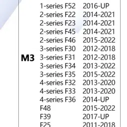 Car Craft Compatible with BMW 4 2 1 Series F20 11-18 3 Series F30 F34 F80 12-18 X1 F48 15-22 X3 F25 10-17 X5 F15 X6 F16 14-19 Upgraded Custom M Sports M3 M5 Full Steering Wheel Style 6 Bme73 CC-8051 image 1