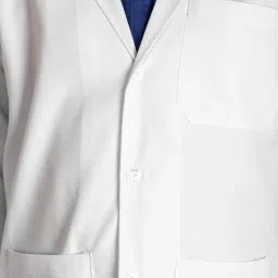 LATHIYA UNIFORM DOCTER Apron LAB Coat Half Sleeve (XS) White image 3