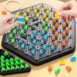 Satpurush Chain Triangular Chess Board Game – Educational & Strategy Indoor Games for Kids 7-14 Years, Fun Learning Board Games for Boys & Girls, Family Game Night, Gift for Kids Age 8-12 image 1