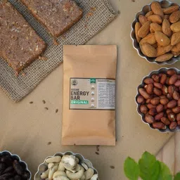 Peepal Farm Handmade Vegan Energy Bars Pack of 12 (50g Each) Original Flavour | No Added Sugar or Preservatives or Artificial Flavors image 4