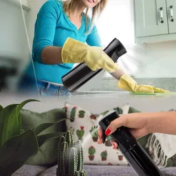 Fixily Refillable Empty Mist Water Spray Bottle Trigger Sprayer for Taming Hair in Morning, Hairstyling, Plants, Pets (Multicolor, 300ml) (1) image 3