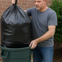 Divotes Garbage Bags extra large | 42 X 50 inch | jumbo XXXL | Dustbin Bags | 20 Pcs | 2 Rolls | Premium large size trash bags image 2