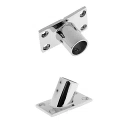 The Style Sutra 2 Pieces Stainless Steel Boat Deck Hand Rail Fittings Rectangle Base 25mm 1"|Motors | Parts & Accessories | Boat Parts |1 Piece 60 Degree Boat Hand Rail Fitting image 1