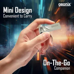 Geonix 64 GB 3.2 Pendrive, Lightweight, Keyring Design, 5 Years Warranty (Grey) image 3