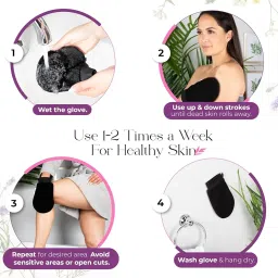 Schwan Turkish Bath Glove – Exfoliating Mitt for Tan Removal & Dead Skin Cell Removal | Improves Circulation | Reusable Spa & Shower Exfoliator for Smooth, Radiant Skin (1 Glove) image 2