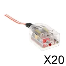 MERISHOPP 20xReplacement Car Dash RCA Subwoofer FitsAudio Cable Wiring Adapter High to Low| Universal Fit | High-Performance image 1