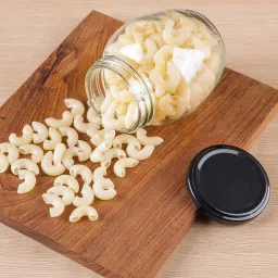 SITOVI Transparent Glass Jar and Container Air Tight Black Lid for Kitchen 400 ml Mataki Glass Jar with Airtight Metal Lid Pack of (6) image 3