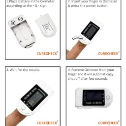 CURECHECK 303 White Premium Fingertip Pulse Oximeter image 2