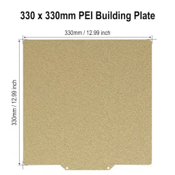 TMYPN 330x330mm Double Side Texture PEI Build Plate for Elegoo Neptune 3 Plus / 4 Plus 3D Printer, 3D Printer Textured PEI Spring Steel Plate and Magnetic Base Print Bed for Neptune 3 Plus / 4 Plus image 3