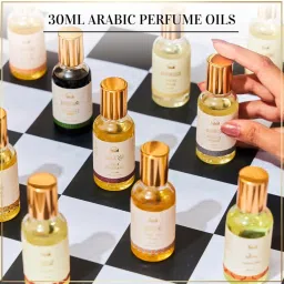 White Musk Attar Oil by Dukhni | Arabic perfume oils for men and women | 30ml Pure musky ittar roll on perfume, alcohol free mild scent | Eid, Ramadan, Umrah Gifts & Hampers, Vegan Islamic Fragrances image 5
