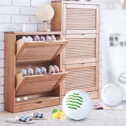 Furret Portable mini deodorant ball household shoe odor deodorant shoe cabinet wardrobe odor aromatherapy deodorant ball (6 PCS),for At-Home image 5