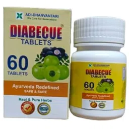 Adi Dhanvantari DIABECUE Ayurvedic Tablets (60 Tablets) – Natural Blood Sugar Support & Diabetes Care image 3