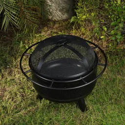 Caliente French Emmeshed Fire Bowl – Durable Outdoor Fire Pit with Mesh Sides – Stylish Metal Fire Bowl for Safe Bonfires, Even Heat Circulation & Elegant Garden Décor image 1