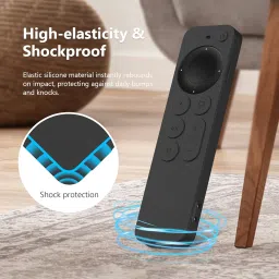Cotbolt Silicone Case Compatible for Apple TV 4k 2nd Generation Remote Cover (B-Black) image 4