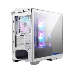 MSI MAG PANO M100R PZ White Gaming Case: Sleek White Mid-Tower Chassis with RGB Lighting, Tempered Glass, Mystic Light Sync, and Enhanced Airflow for an Exceptional Gaming PC Build image 5