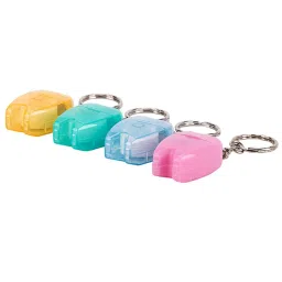 SHOPORA® 4Xportable Floss Keychain Essentials Tool Flat Line Design For Travel Pink | Oral Care | Dental Floss & Flossers image 5