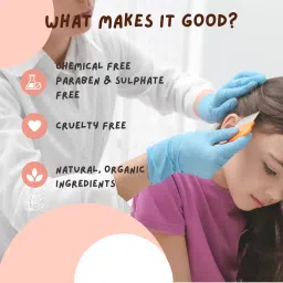 Ayurvedic Anti-Lice Treatment: Shampoo, 100ML; Cream Wash Conditioner, 50G; & Comb | 100% Natural | Single Wash Solution | Safe for Kids | Neem, Tea Tree & Camphor Enriched (150ML + COMB) image 3