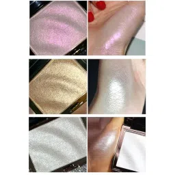 Hojo Highlighter Highlight Shimmering Powder, Waterproof Long Lasting Highlighter,Highlight Powder Palette,highlighter makeup 10g (02 - Gold) image 2