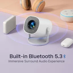 Fire turtle HD Home Theater Projector | Portable 1080p LED Projector with HDMI, USB, AV, and Audio Support for Movies, Gaming & Presentations image 5