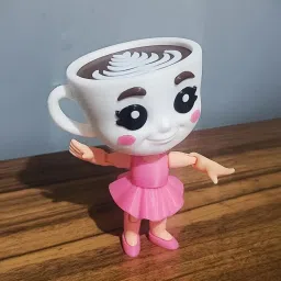 Italian Brainrot Meme Toy Figurines – 3D Printed Articulated Showpiece Figurine (Ballerina capuchina) image 2