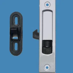 First Lot Metal Body Concealed Lock for Aluminum Sliding Windows Pack of 2 Pair (Silver) image 5
