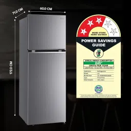 LG 343 L 3 Star Frost-Free Smart Inverter Double Door Refrigerator (GL-S382SDSX, Dazzle Steel, Convertible with Express Freeze) image 4